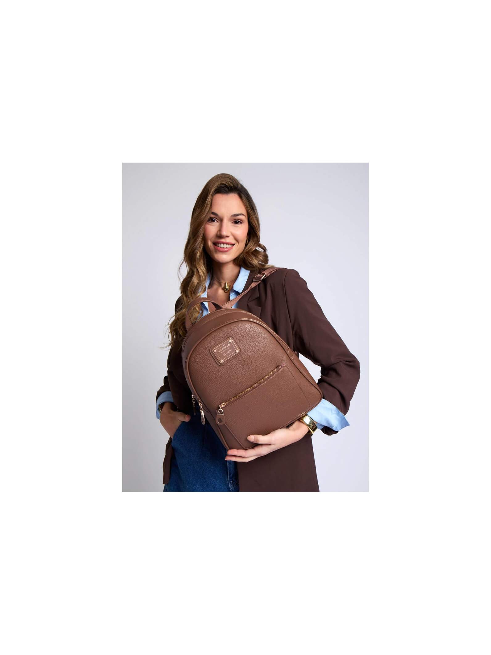 Mochila Ayse mediana Chocolate