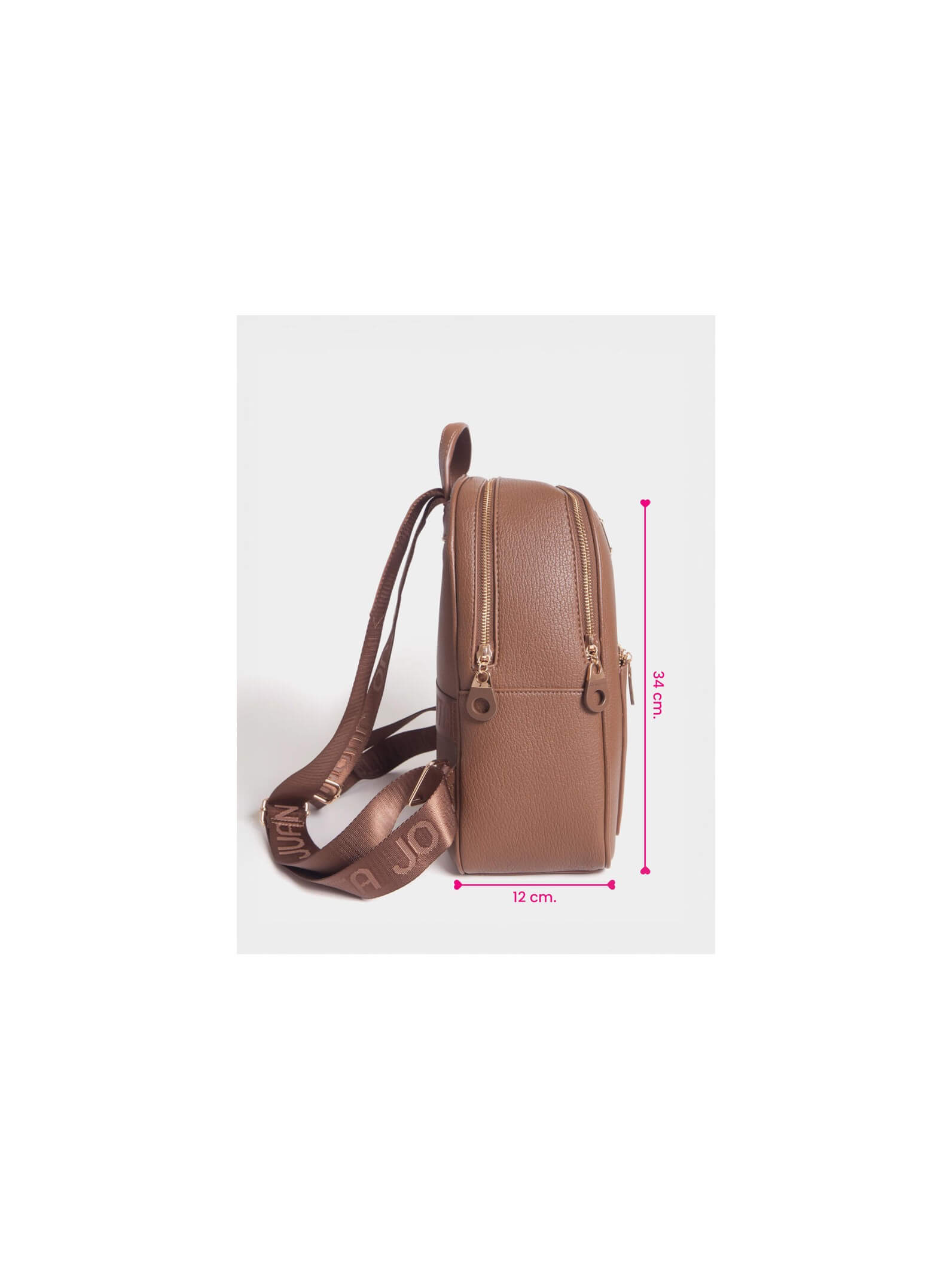 Mochila Ayse mediana Chocolate