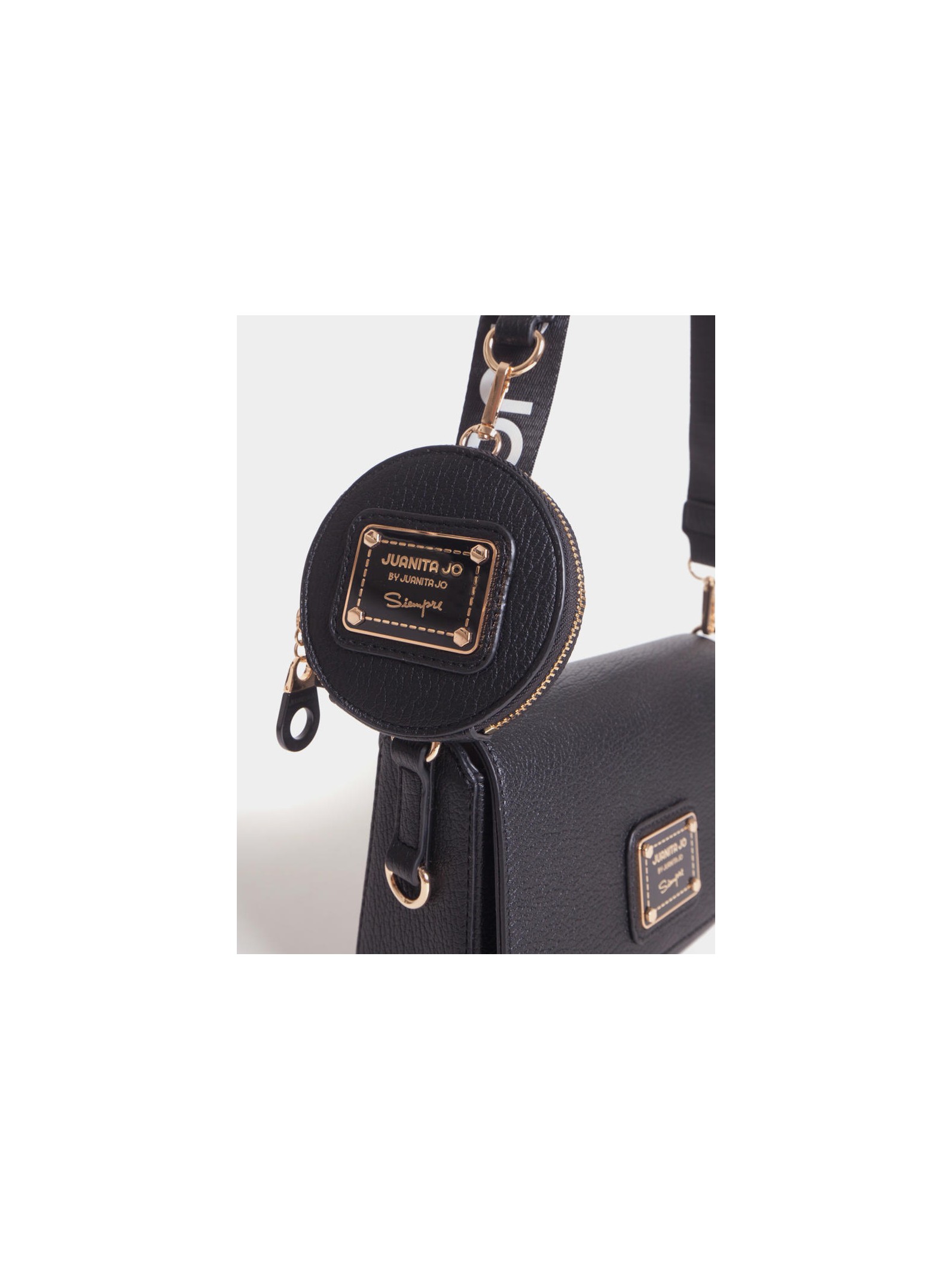 Bandolera Arial Negro