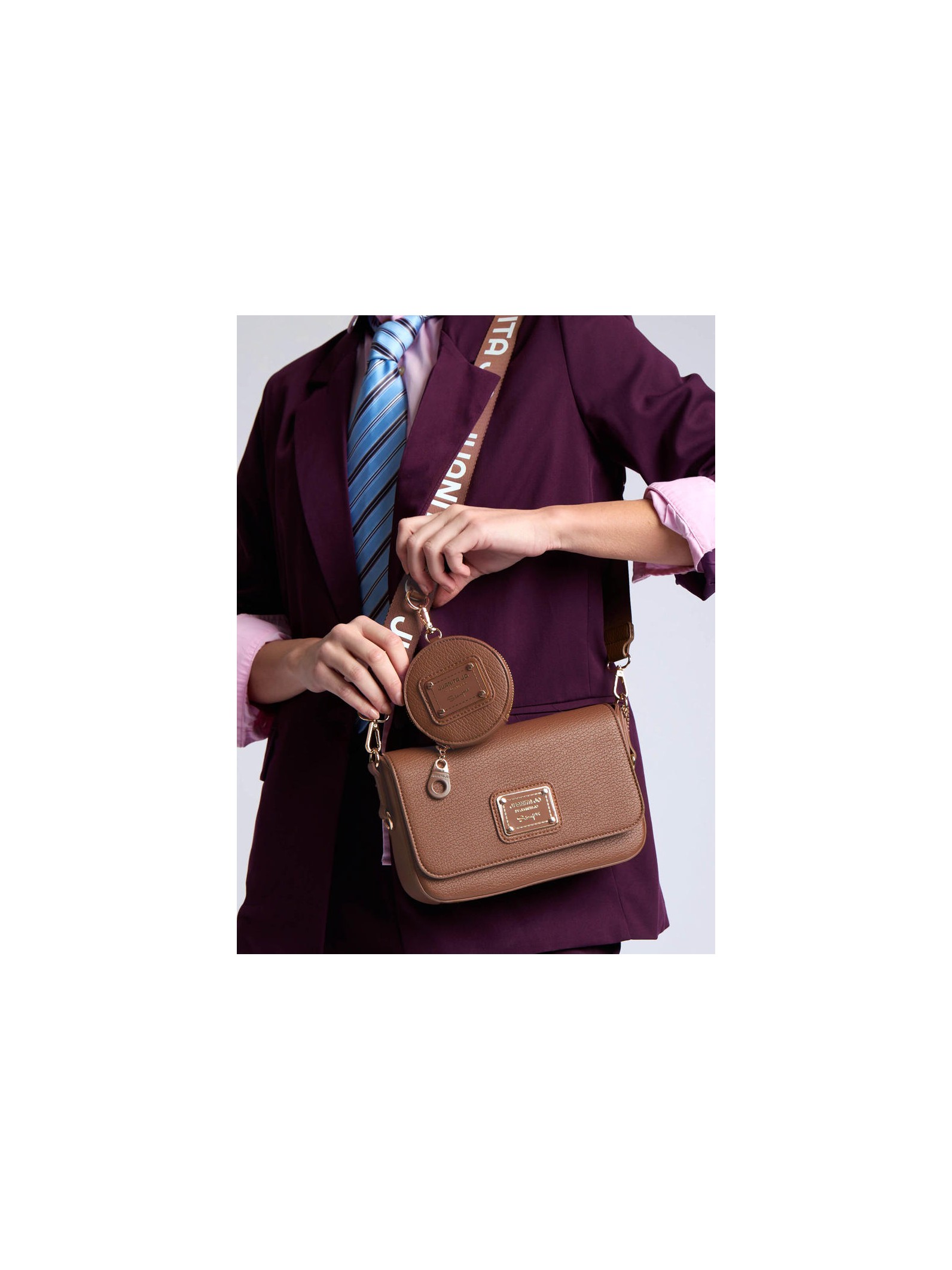 Bandolera Arial Chocolate