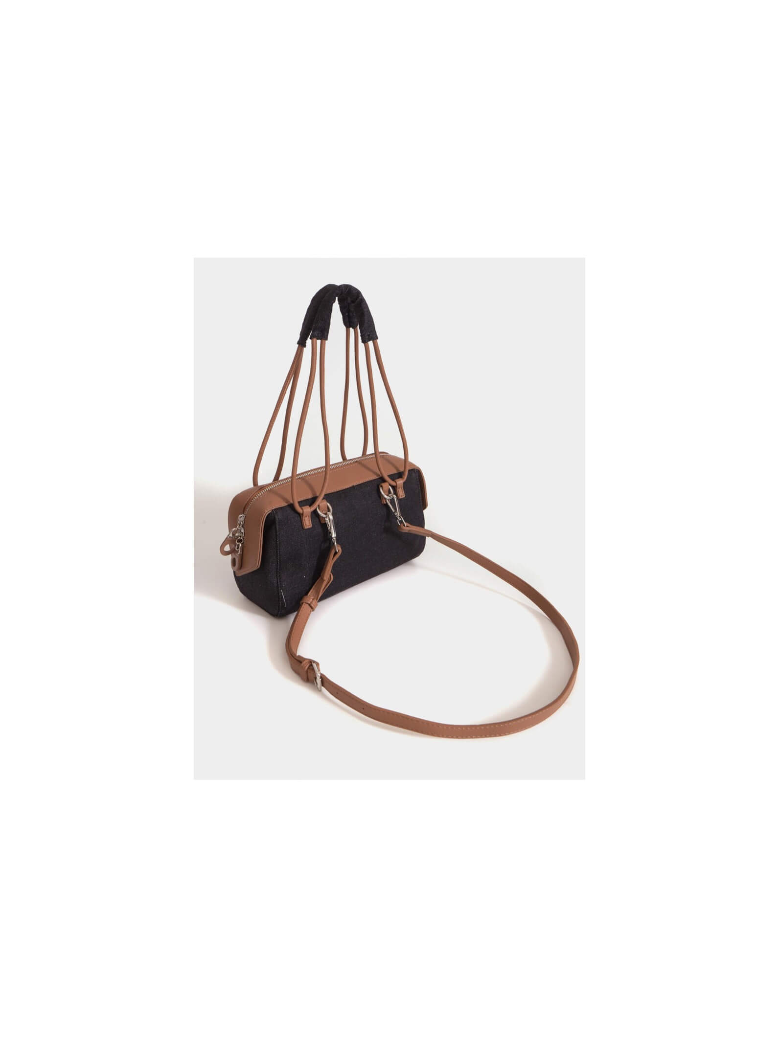 Baguette denim jessie negro y suela