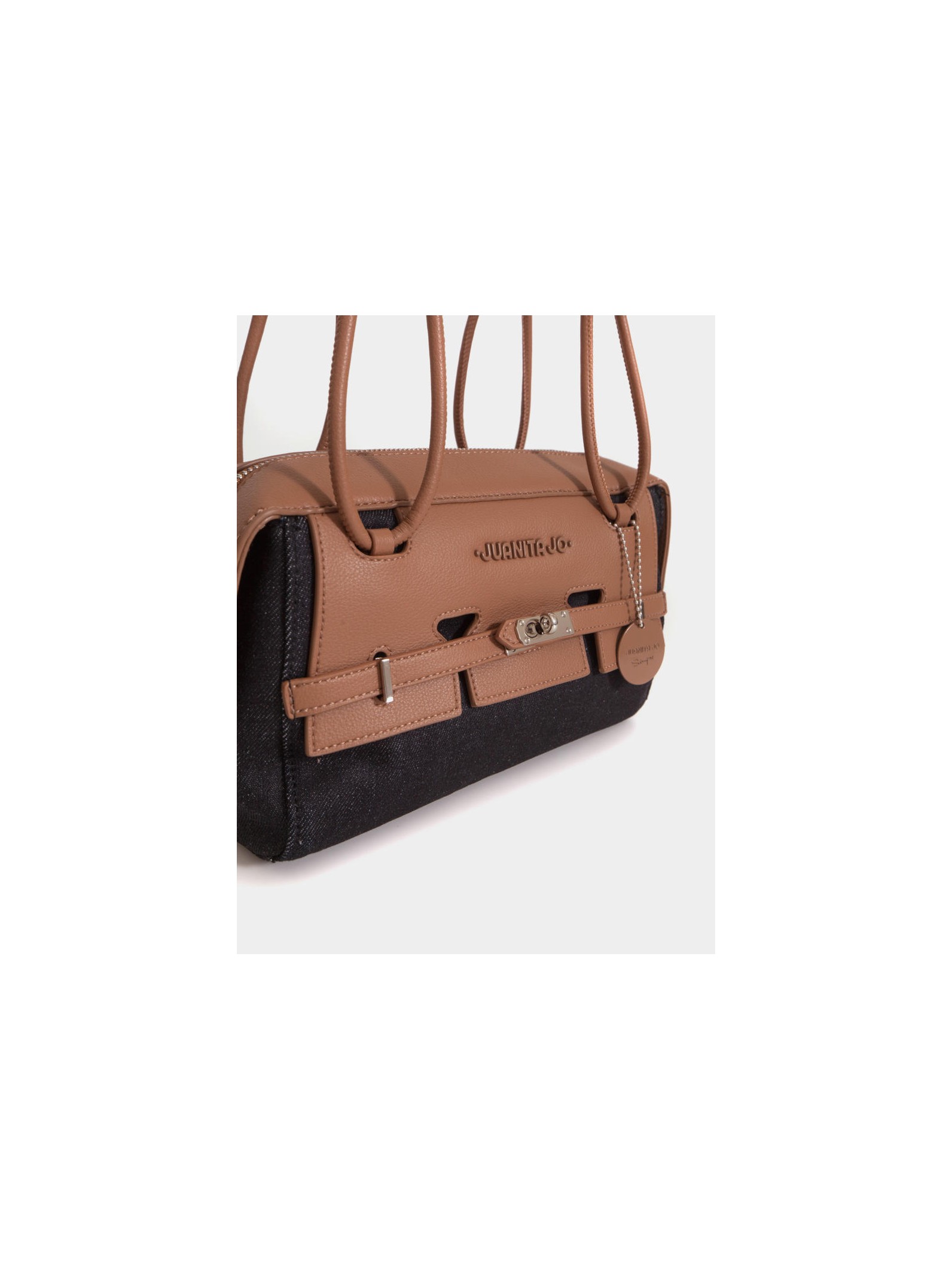Baguette denim jessie negro y suela