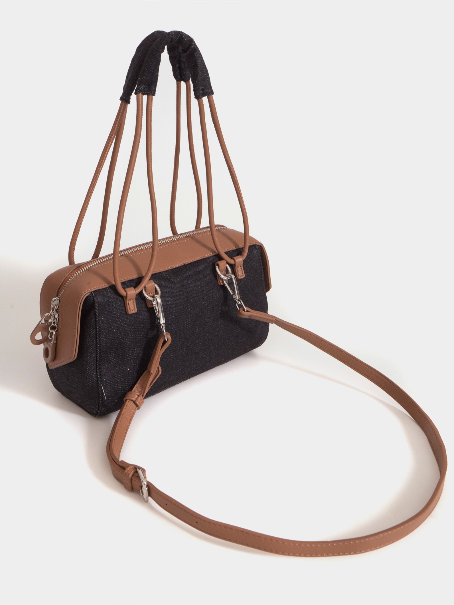 Baguette denim jessie negro y suela